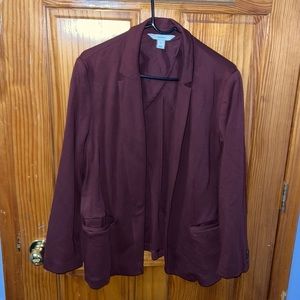 Old Navy Maroon Blazer Suit Jacket Size XL